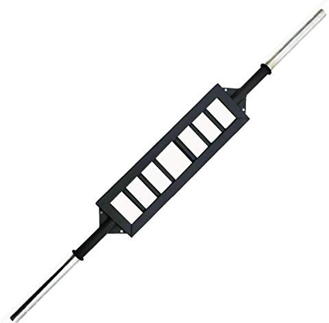 Strength Shop Solid Steel Swiss Bar, 27 kg - 2.1m Heavy Duty Stahl Barbell Langhantel Multigrip Benchpress Rows Rated to 350kg