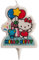 Dekora 346220 Vela 2D de Hello Kitty para Decoración, Multicolor, 2x7x15 cm