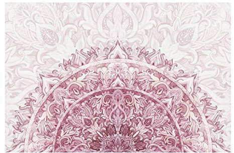 Bilderwelten Mandala Mustertapete Orientalisch inkl. Kleister 432x290cm - Vliestapete Made in Germany - Aquarell Tapete Schlafzimmer - Ornament Tapete - Mandala Tapete Wohnzimmer Flur T_3306