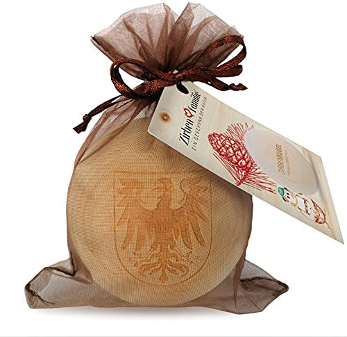 Zirben Familie - bekannt aus dem Fachhandel & der Hotellerie • ZirbenKugel • Duftende ZirbenKugel mit Tiroler Adler Gravur • Holzkugel aus ZirbenHolz