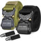 STAY GENT 2 Stück Taktischer Gürtel für Männer Schnellspanner Gürtel Herren Schwarz im Militärstil mit Schnalle, Schwerer Nylon Gurtband Arbeitsgurt für Outdoor-Aktivitäten Grün und Schwarz