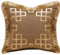Brillabenny Kissenbezug Luxury Royal Samt Braun Fransen Gold Sofa Wohnkultur Luxus Home Yatch (Braun)