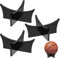 CANIPHA Acryl-Ballständer, Präsentationsständer für Fußball, Basketball, Fußball, Volleyball, Rugby, Sportball, Aufbewahrung, Trophäe, Autogramm, Erinnerungsstücke (schwarz, 3 Stück)