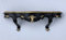 artissimo Console murale, noire, dorée, style baroque, antique, commode, étagère à miroir, l : 49 x P : 13 x H : 21 cm, console suspendue