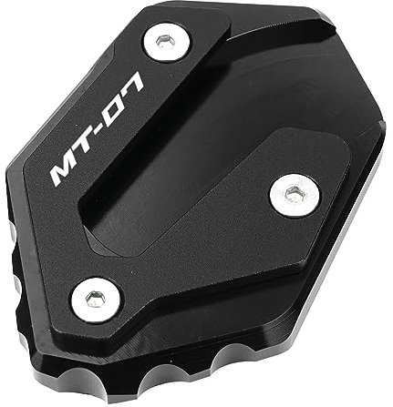 MOWOK Motorrad Ständer Seitenständer Vergrößerer Stützplatte Für yamaha mt07 mt 07 2024 2023 2022 2021 2014-2020 mt07 fz07 mt-07 tracer 700 gt Zubehör Ständererweiterung Stützpolster aus Aluminium