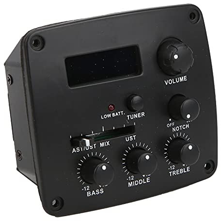 Micro guitare acoustique, micro accordeur haute sensibilité durable avec batterie pour guitares