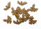 10pcs Wooden Berries Holly Leaves Craft Shape MDF Blank Embellishment Laser Cutout Decoration (2,5cm)