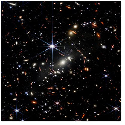 Artery8 Deep Field Bild Sterne Tausende Galaxien Ungerahmter großer Druck 61x61 cm
