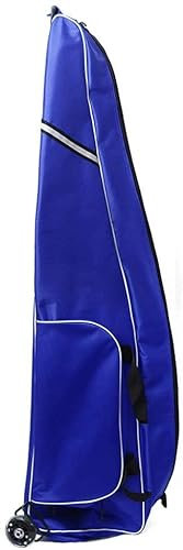 Stoff-Fecht-Degen-Tasche, 1680D Oxford-Stoff, Zwei-Wege-Reißverschluss, verschleißfest und langlebig, mit Spinner-Rädern, geeignet für Säbel, Fechtausrüstung-Blau