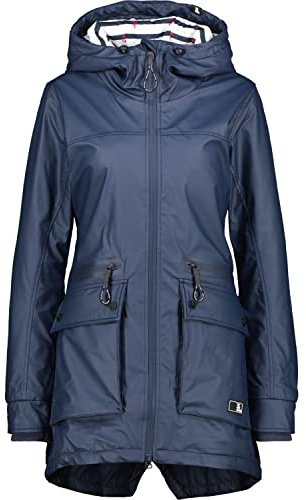Alife and Kickin Damen AudreyAK A Raincoat Damenjacke rainstyle Jacket XS-XXL, Marine, S