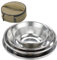 CAMPINGMOON Set di 4 piatti da campeggio in acciaio inox lavabili in lavastoviglie S395-1S (8 pezzi set + sacchetto (S395-2S), standard)