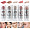 Joyeee 5 Farben Face Blush Stick, Matte Highlight Blush Contouring Stick Multifunktional Stick, Langanhaltender, Wasserfester, Natürlicher, Glatter Rouge-Cremestift für Wangen, Augen und Lippen