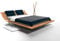 DESIQ Lebron Massivholz-Bett aus Eiche, Balkenbett, massives Holzbett als Doppel- und Komfortbett verwendbar (Lebron Eiche, 180x200)