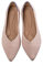 MACHSWON Women’s Ballet Dressy Flats Pointed Toe Knit Dress Shoes Slip On Casual Foldable Ballerina Walking Shoes (Pink, Size 6)