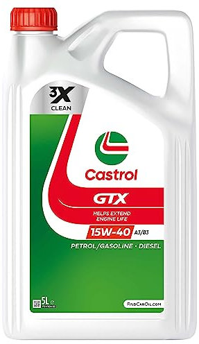 Castrol GTX 15W-40 A3/B3 Motoröl, 5L