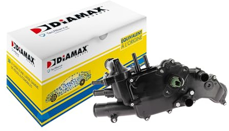 DIAMAX AD02018 Termostato refrigerante con accesorios con sensor con termostato Compatible con PEUGEOT 206 Fastback 2A/C 307 3A/C 307 SW 3H, CITROËN C4 I LC