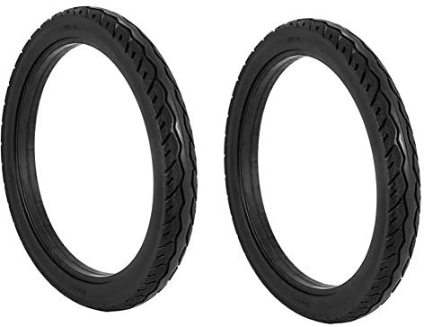 SANSHAN 2 neumáticos sólidos para bicicleta de 16 pulgadas, 16 x 1.75, color negro