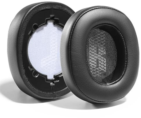PESLNG Professionelle PU-Leder Ersatz Ohrpolster für JBL LIVE 500BT, Verwendet hochwertigen Memory-Schaumstoff für mehr Komfort und Langlebigkeit. (Eiweißleder-Schwarz)
