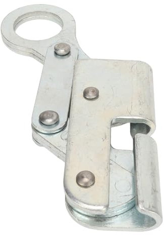 Alomejor Self Locking Rope Grab with Spring Strong Load Bearing Round Hole Design Galvanized Steel for 8-12mm Rope