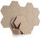 Rdutuok 12 Stück Akustik Panel,30x26x1cm Hexagon Akustik Absorber Schallschutzplatten Akustikpaneele Wand für Tonstudio, Büro,Studio und Wanddekoration (Dunkelkamel)