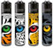 Clipper Feuerzeug 4er Set: (Feline Eyes)