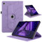 TEDTIKJT Funda para Lenovo Tab M10 HD (2nd Gen) 10.1 Pulgadas 2020 (TB-X306X) Tablet Cover PU Cuero Protectora 360 Giratoria Soporte Tablet Flip Cover Lenovo Tab M10 HD Gen 2 Carcasa,Violet Árboles