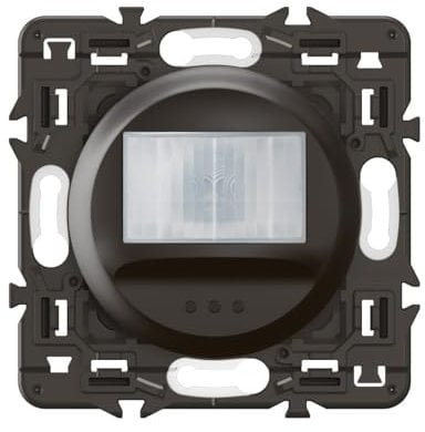 LEGRAND - Détecteur LED Céliane 100W - Noir - Intelligent & Élégant - A compléter avec une plaque