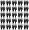 PATIKIL Disposable Industrial Nitrile Gloves, 100 Pcs Large Mechanic Glove 8-mil Thick with Diamond Texture Latex Free Powder Free for Garden Household, Black