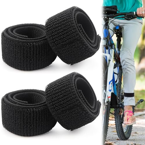 LPZMPZ Brassard Securite Serre Pince à Pantalon Velo Clip élastique Noir Brassards Sangle de Vélo la Cheville pour Uniformes Militaires Cyclisme Jardinage Randonnée Chasse Pêchec