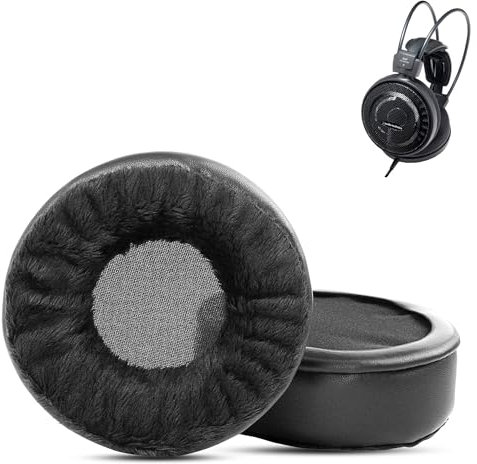 XRHTONG Weiche Stoff-Ohrpolster Ersatz passend für Audio-Technica ATH-D700X ATH-A900 AD1000X ATH-ADG1X ATH-AD500X AD2000X Headsets Ohrpolster Kissen (weicher Stoff/hochdichter Schaum)