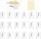 Minnhua 20PCS Ganci Autoadesivi per Tende di Rete - Ganci in Plastica Bianchi per Muro e Parete - Canne per Tende