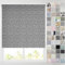 Barnes Blinds - Blackout Pattern Roller Blinds for Windows, Custom Cut to Size - Thermal Fabric Durable Fittings Easy Fit (Diego Grey 153cm)