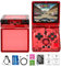 RG35XXSP Console de jeu portable RG35XX SP Clamshell Retro Console de jeu avec carte TF 64G Jeux préchargés 5532 Console de jeu portable avec écran 3,5 Batterie 3300 mAh 5G WiFi Bluetooth HD Rouge