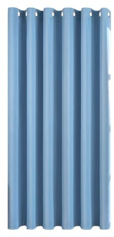 MRTREES Blackout Curtains for Bedroom, Living Room Blue Curtain, Pack of 1, 52x84 Inch 132x214 CM, Patio Door Curtains
