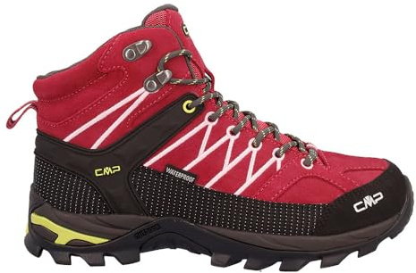 CMP Unisex Kinder Kids Rigel Mid Trekking Shoes WpTrekking-Schuhe | Clima Protect, rockene Füße, atmungsaktiv, griffige Sohle, schnelles Schnüren, stabiler Knöchelhalt, Lederschuhe, Outdoor