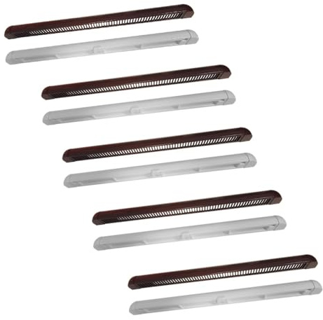Premium Trickle Vent - Slot Frame Vent for uPVC Window Brown External/White Internal - 400mm Width - 5 Pack