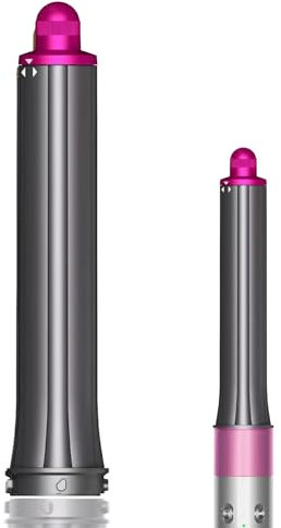 Moupaa 30 mm langer Lockenstab für Dyson Airwrap, 2-in-1 verbessertes professionelles Blas-Lockenwickler, Zubehör, Rosa