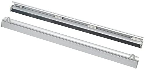 Culnflun Hängerolle, 1 Satz mit 2 Rollen Aluminium Poster Hängeregal Set, 1 Meter langes Bild Poster Hakenschiene zum Aufhängen von Display-Postern oder Kunstwerken