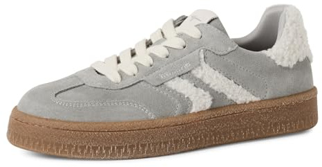 Tamaris Women's Low 1-23723-44 Trainers, LT. Grey/Fur, 42 EU, Lt Grey Fur, 9 UK