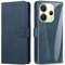ARRYNN Handyhülle für Xiaomi Redmi Note 14 4G (6,67 Zoll) Hülle mit Schutzfolie,Flip Wallet PU Lederhülle Tasche Case Magnet Schutzhülle - Blau