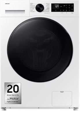 Samsung Lavadora y Secadora de Ropa AI Eco Bubble 9kg/6kg 400RPM Blanca WD90DG5B15BEEP