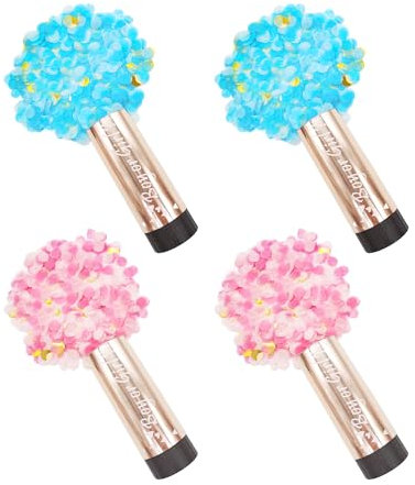 EHDWXVZM 4 Conjuntos De Accesorios De Revelación De Género, Fuegos Artificiales Ambientalmente Amigables Y Biodegradables con Cintas, Adecuados para Baby Showers, Azul