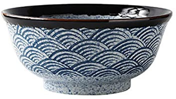 Schalen Sea Ripple Keramik Reisschüssel Ramen Schüssel Salat Nudel Suppenschüssel Restaurant Küche Geschirr Wohnkultur