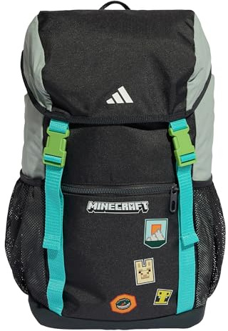 adidas Unisex Kids MINECRAFT BACKPACK, carbon/Wonder Sage, One size