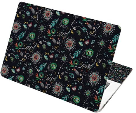 Pellicola Protettiva Universale per Laptop 13-15.6 | Anti-Graffio e Anti-Impronte | Adesivo Rimovibile Senza Residui | - Compatibile con MacBook, HP, Dell (Cosmico Mistico)