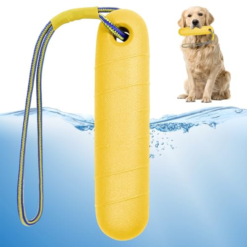 Hundespielzeug, Wasserspielzeug Hund, 22CM Schwimmspielzeug Hunde, Interaktives Hundespielzeug, Hunde Spielzeug Schwimmend mit Nylon Rope für Mittelgroße Große Hunde Trainieren Apportieren im Wasser