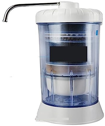 Water Filter System, Alkaline PH Balance Ionized Alkaline Water Filter, Ionizer Machine Low ORP Excellent 8 Stage Filtration System Tap Water Purifier(Bianco)