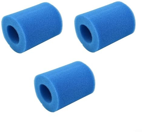 CashMuch Filtro in schiuma lavabile 58094 per piscine di tipo II, ricambio in spugna, accessorio per la manutenzione (3 pezzi)