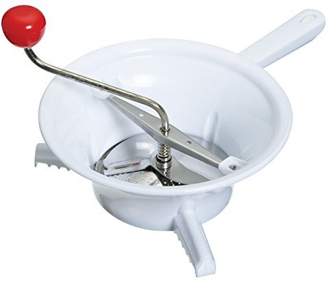 KitchenCraft French-Style Food Mill/Baby Food Blender, Gift Boxed, Plastic/Stainless Steel, Silver/White