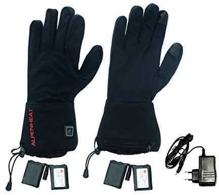 Alpenheat Beheizter Unterziehhandschuh, Schwarz, S, AG1